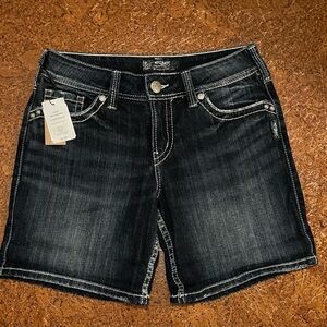 Silver Jeans Women's Dark Denim Shorts